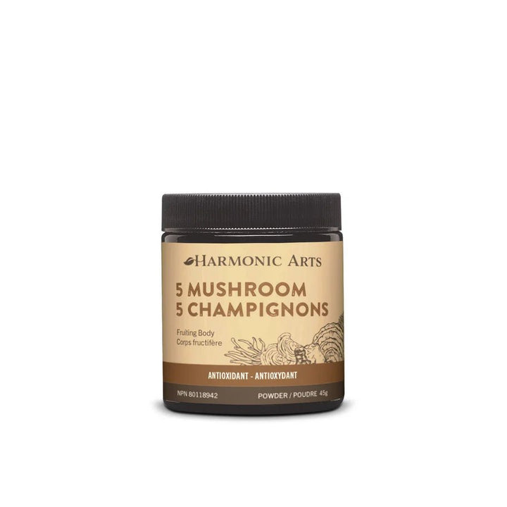 5 Mushroom Concentrated Powder | Harmonic Arts | 100 gm - Curated Joy | Natural Home