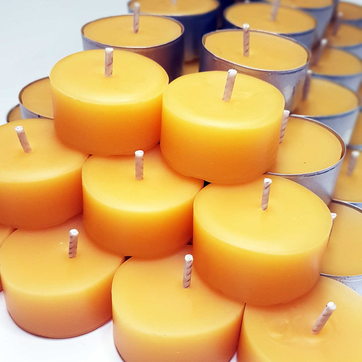 Bees Wax Tea Light Candles - Curated Joy | Natural Home