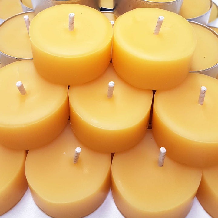 Bees Wax Tea Light Candles - Curated Joy | Natural Home