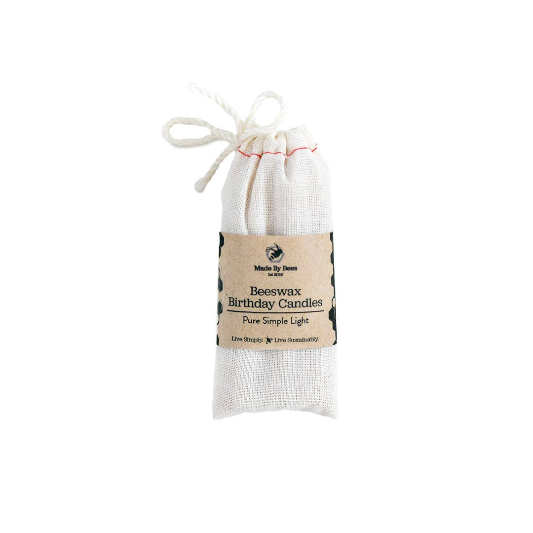 Beeswax Birthday Candles - Curated Joy | Natural Home