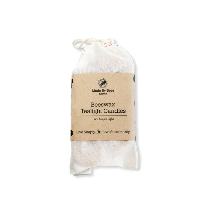 Beeswax Tealight Candles - Set of 6 - Curated Joy | Natural Home