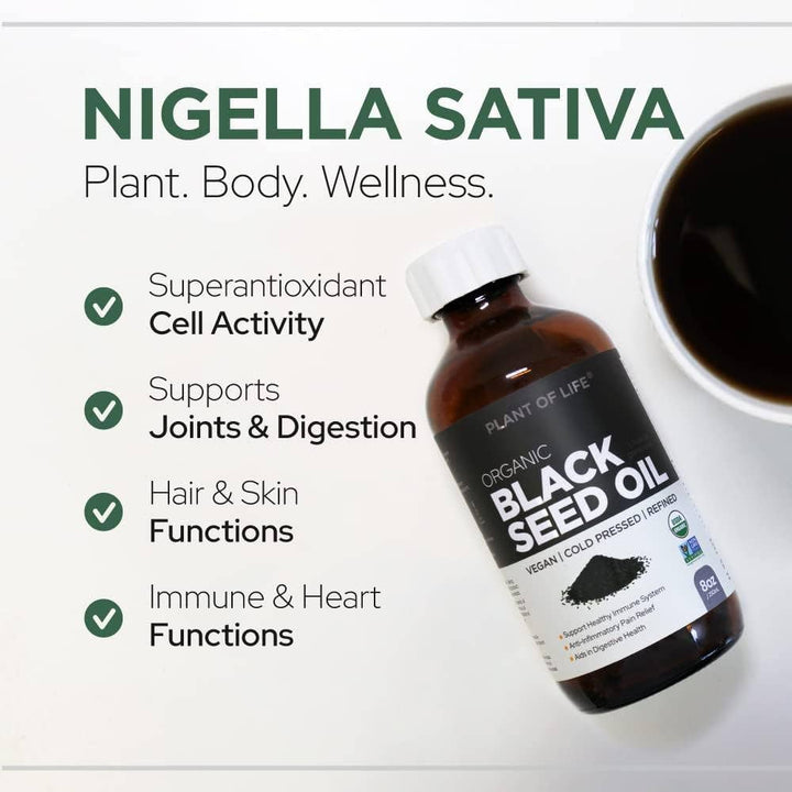 Black Seed Oil | Pure Plant - Based - Nigella Sativa Cumin Seed - Curated Joy | Natural Home