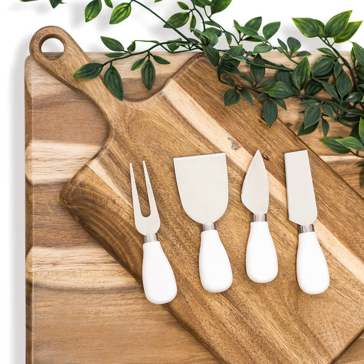 Ceramic Cheese Knife and Spreader Set with Gift Box - Curated Joy | Natural Home