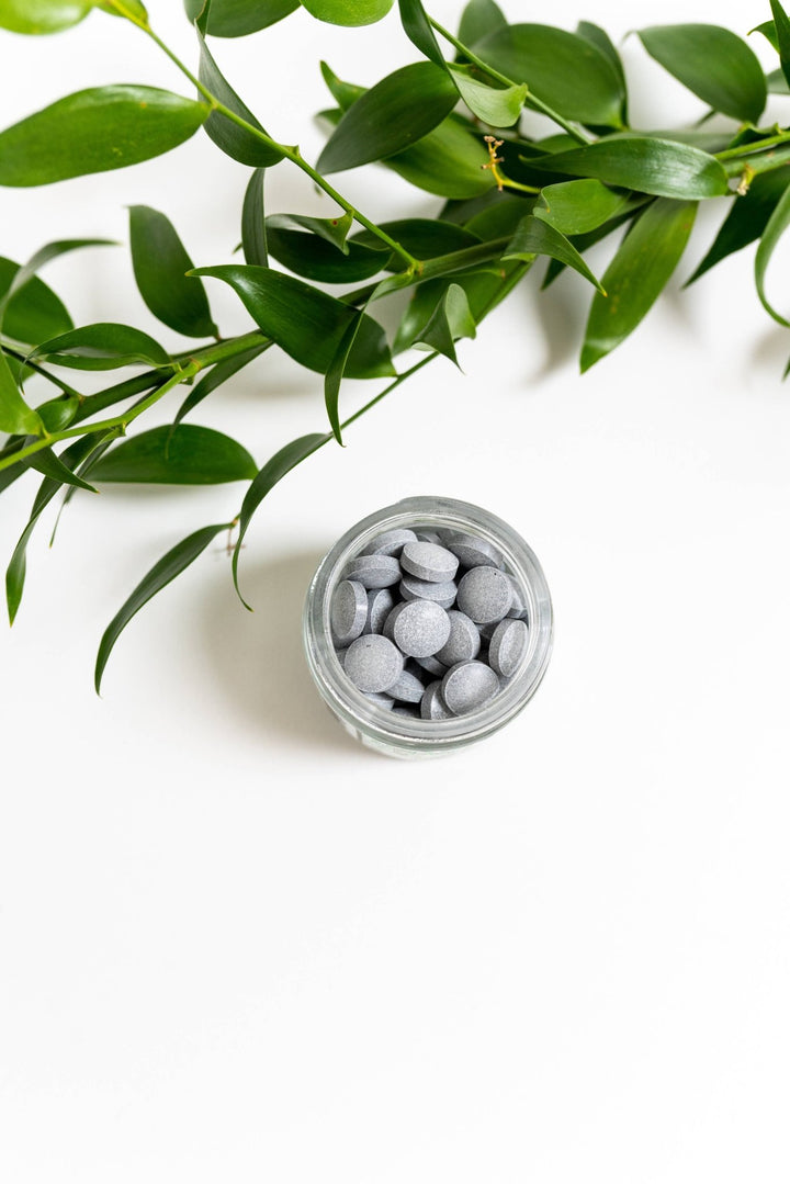 Crush & Brush Toothpaste Tablet - Mint CHARCOAL 60g/2.2oz - Curated Joy | Natural Home