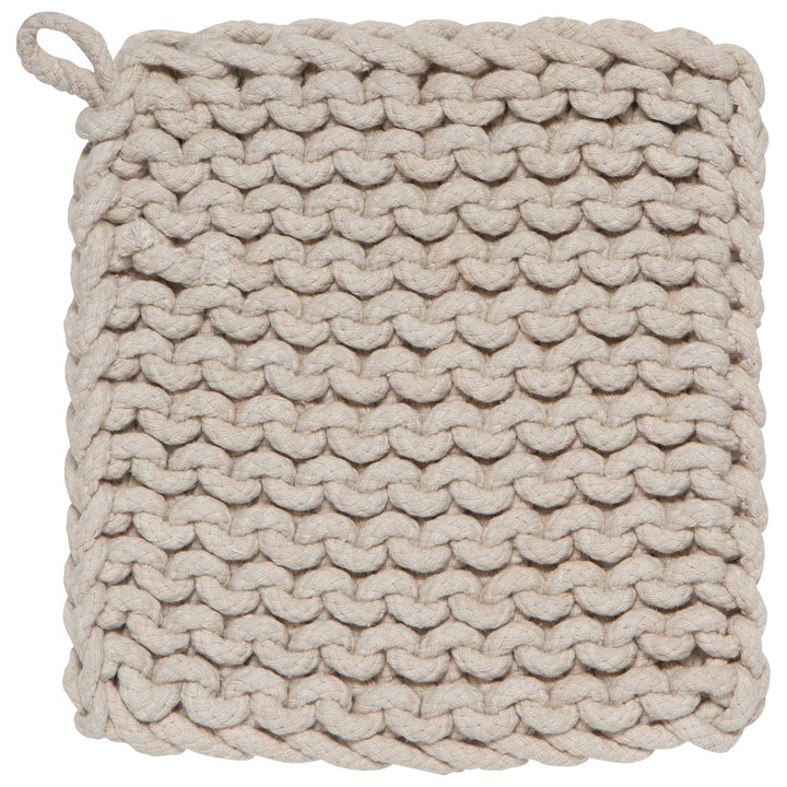 Dove Gray Knit Potholder - Curated Joy | Natural Home