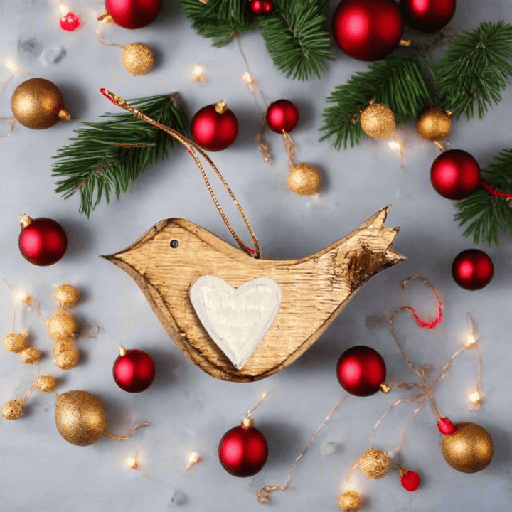 Hanging Bird Ornament | Small | Fair Trade - Curated Joy | Natural Home