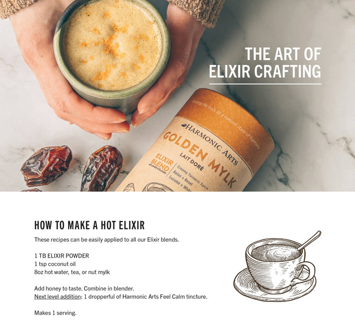Harmonic Arts | 5 Mushroom Chocolate Elixir Blend - Curated Joy | Natural Home