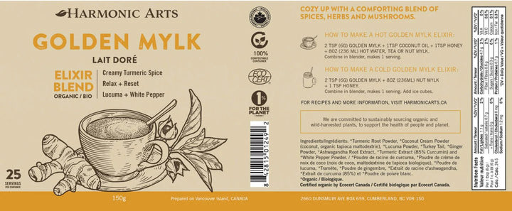 Harmonic Arts | Golden Mylk Elixir - Curated Joy | Natural Home