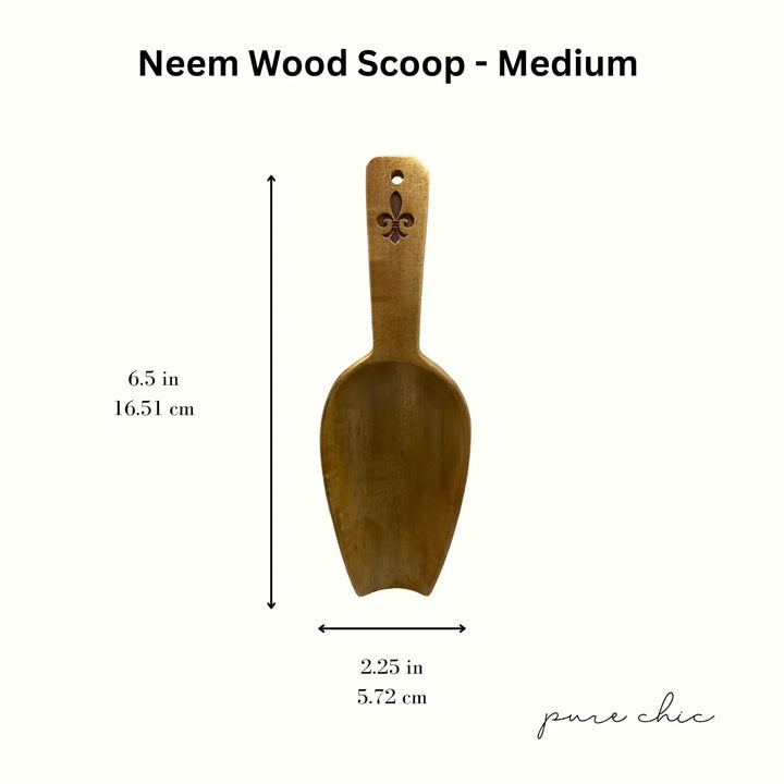 Medium Neem Wood Scoop - Curated Joy | Natural Home