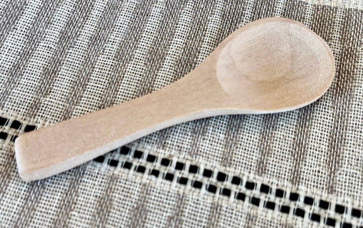 Mini Wood Spoons: Medium Brown Wood - Curated Joy | Natural Home