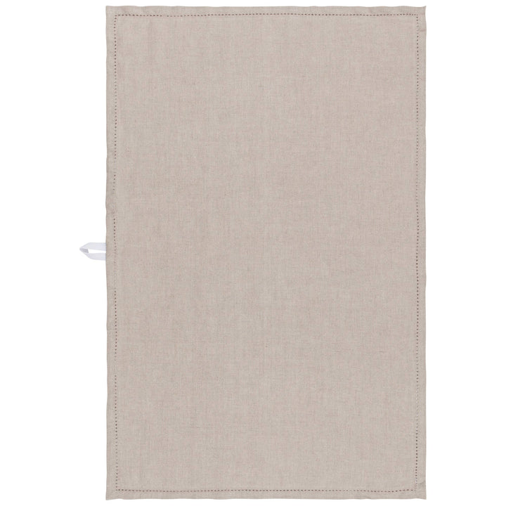 Natural Hemstitch 100% Linen Kitchen/Tea Towel - Curated Joy | Natural Home