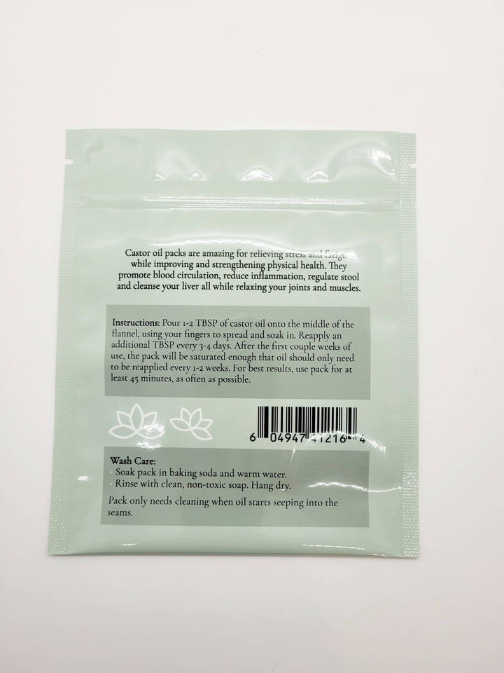 Organic Castor Oil Flannel 3 Ply Packs: 12" x 18" - Curated Joy | Natural Home