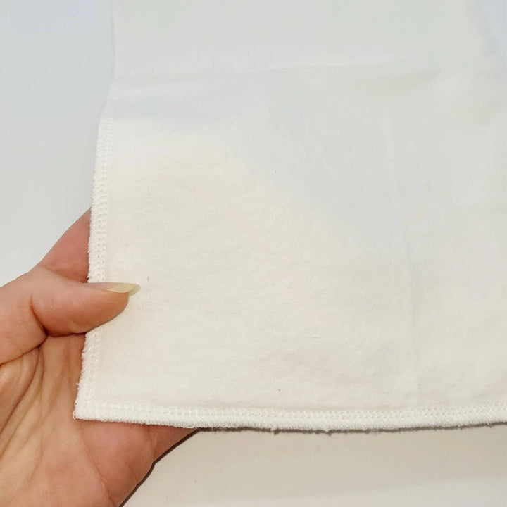 Organic Castor Oil Flannel 3 Ply Packs: 12" x 18" - Curated Joy | Natural Home