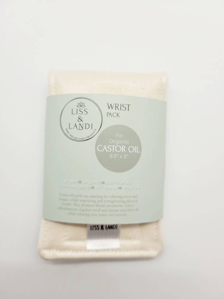 Pack for Organic Castor Oil, Wrist, Carpal Tunnel, Arthritis - Curated Joy | Natural Home