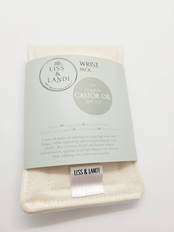 Pack for Organic Castor Oil, Wrist, Carpal Tunnel, Arthritis - Curated Joy | Natural Home