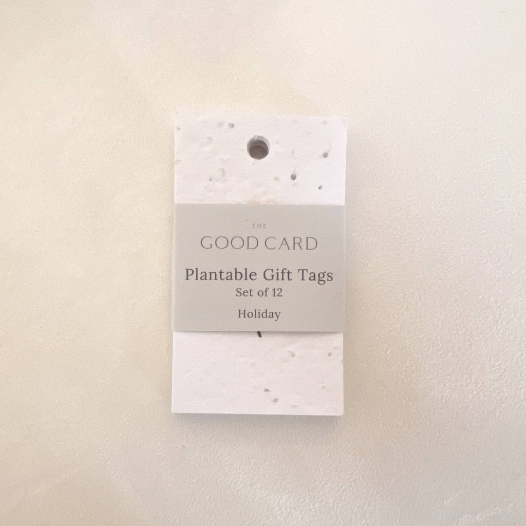 Plantable Gift Tags - Holiday Florals - Set of 12 with string - Curated Joy | Natural Home