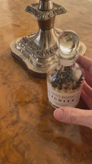 Luxe Safety Matches in Glass Apothecary Jar