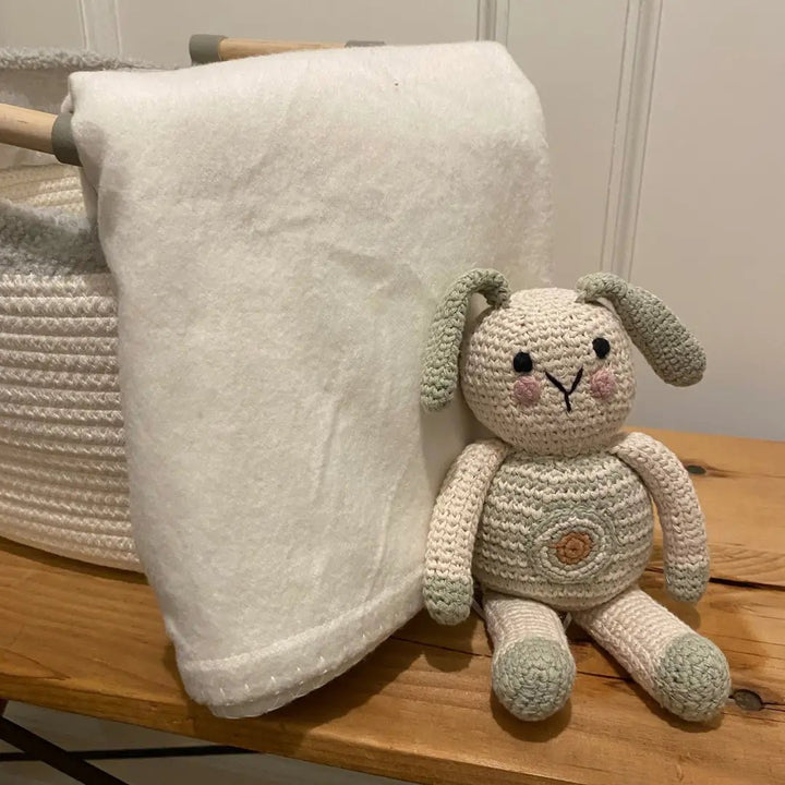 Recycled Cotton Baby Blanket - Curated Joy | Natural Home