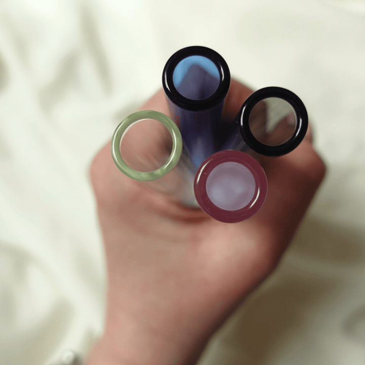 Reusable Borosilicate Glass Drinking Straws - 4 Pack - Curated Joy | Natural Home