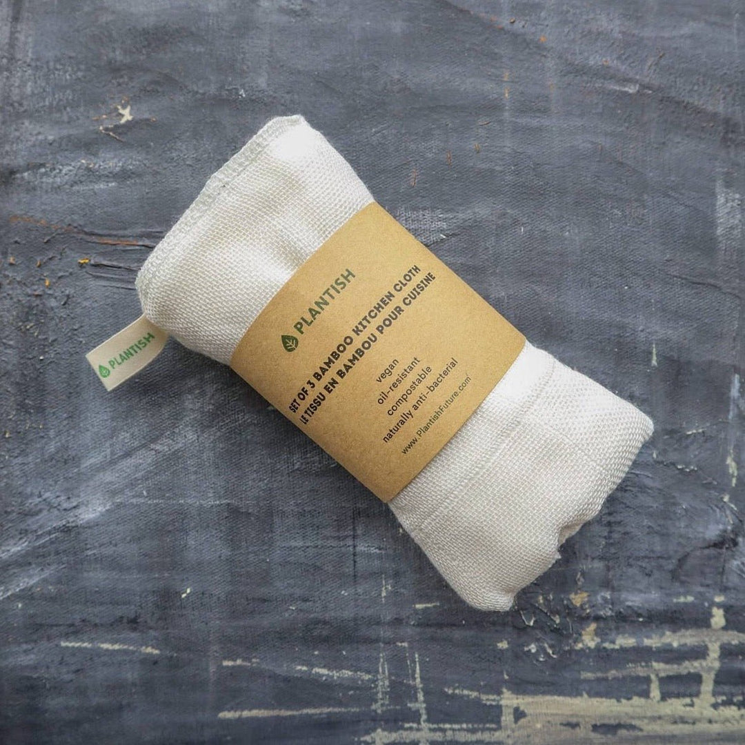 Set of 3 Bamboo Kitchen Cloths - Curated Joy | Natural Home