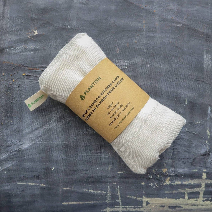 Set of 3 Bamboo Kitchen Cloths - Curated Joy | Natural Home