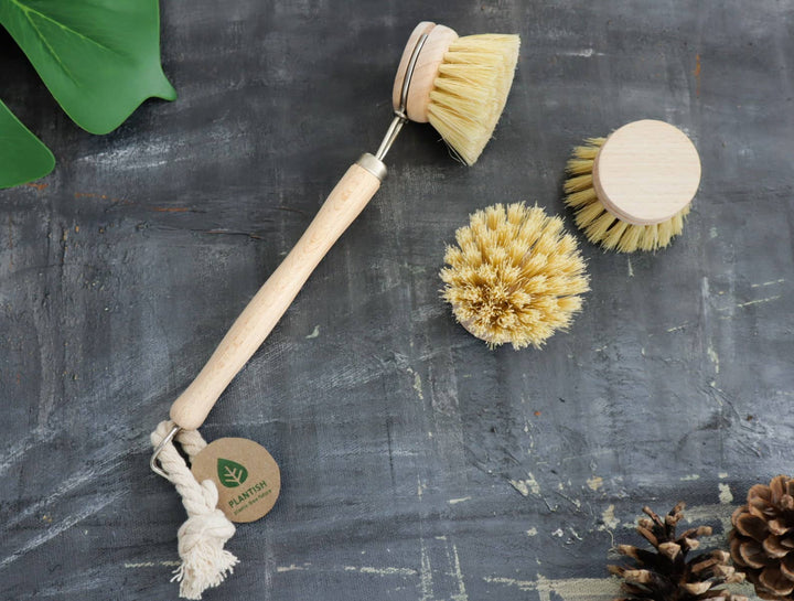 Sisal Dish Brush Refill (Brush Head Only) - Curated Joy | Natural Home