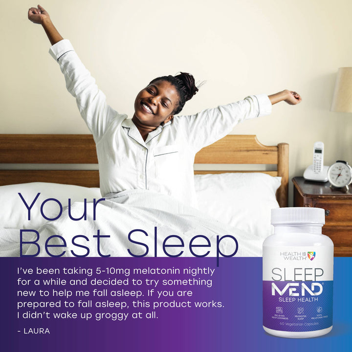 SleepMEND® - 100% Organic Herbal Sleep Aid (Melatonin Free) - Curated Joy | Natural Home