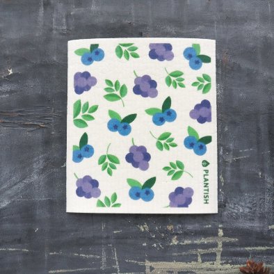 Swedish Sponge Cloth - Blueberry - Curated Joy | Natural Home