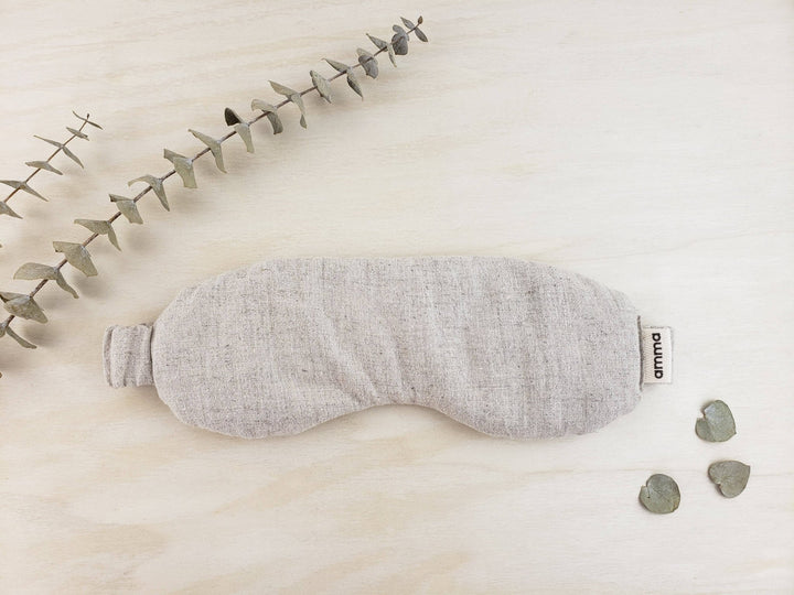 Therapeutic lavender eye mask (hemp & organic cotton sand) - Curated Joy | Natural Home