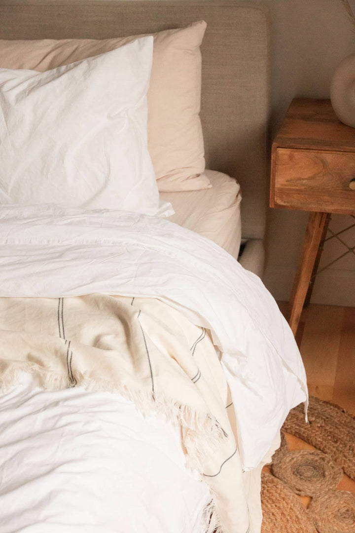 Turkish Cotton Duvet Cover |Hotel Quality - Curated Joy | Natural Home