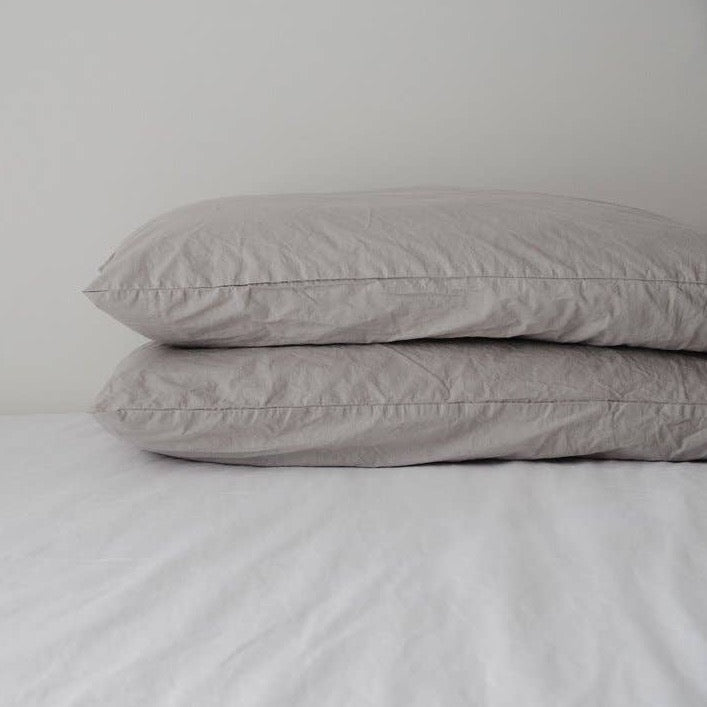 Turkish Cotton Pillow Case | 2 Pack | Hotel Quality | Standard - Curated Joy | Natural Home