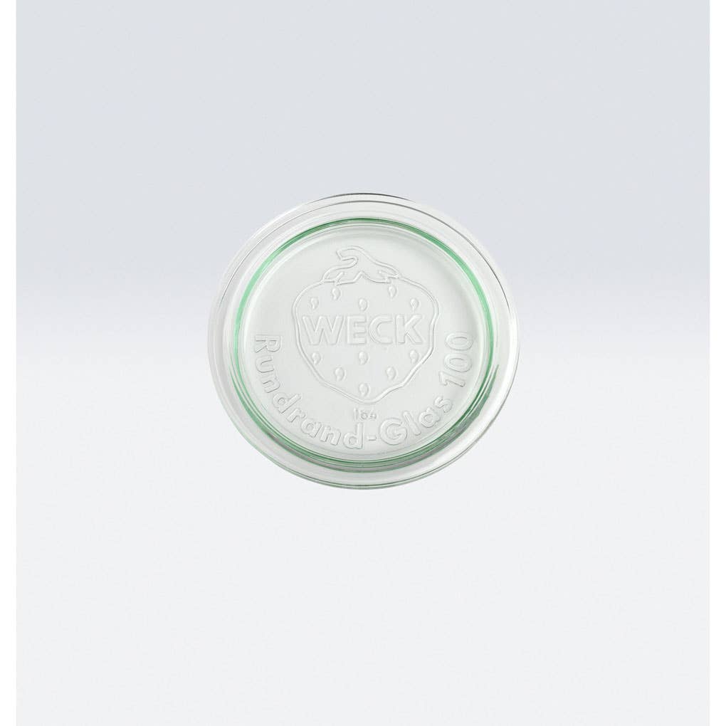 WECK® Large Glass Lid 100 | Fits 370 ml Jar - Curated Joy | Natural Home