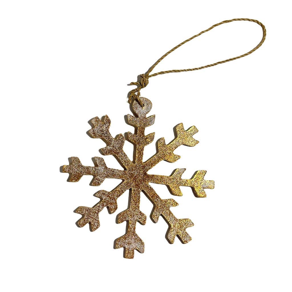 Wooden Snowflake Decoration - Curated Joy | Natural Home