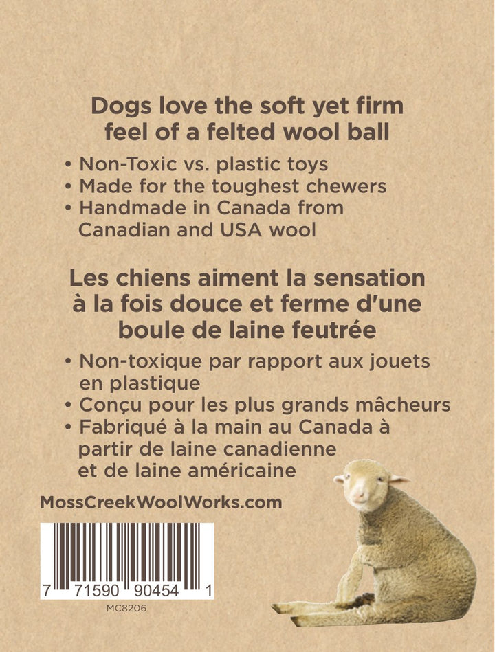 "Woolf" Wool dog toys - Set of 2 - Curated Joy | Natural Home