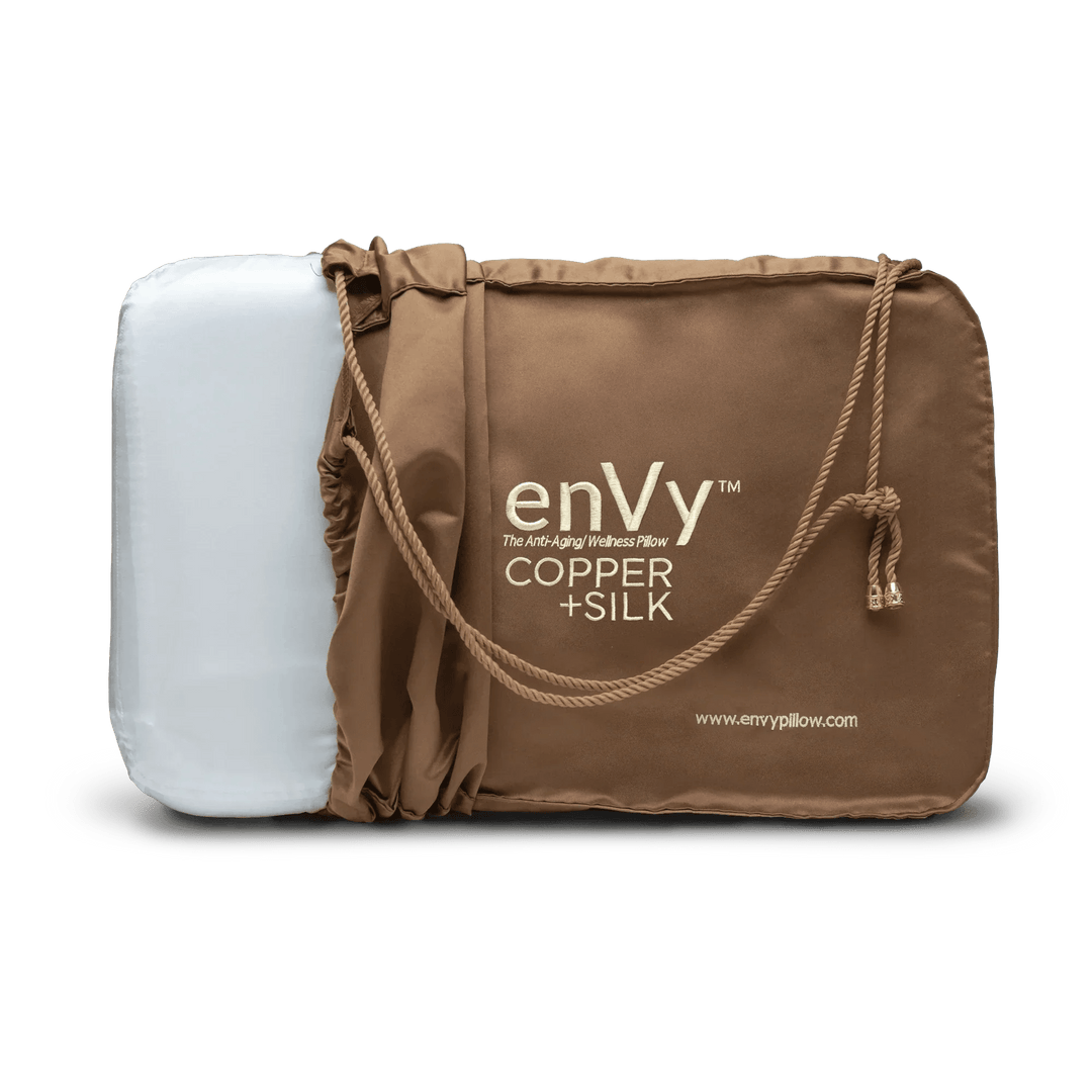 Beauty Sleep Redefined: The Envy® Copper + Botanical TENCEL™ Anti-Aging Pillow - Curated Joy | Natural Home