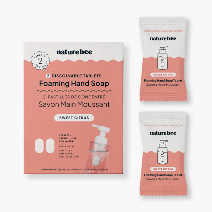 Foaming Hand Soap Refills 2-Pack | Sweet Citrus | NATURE BEE