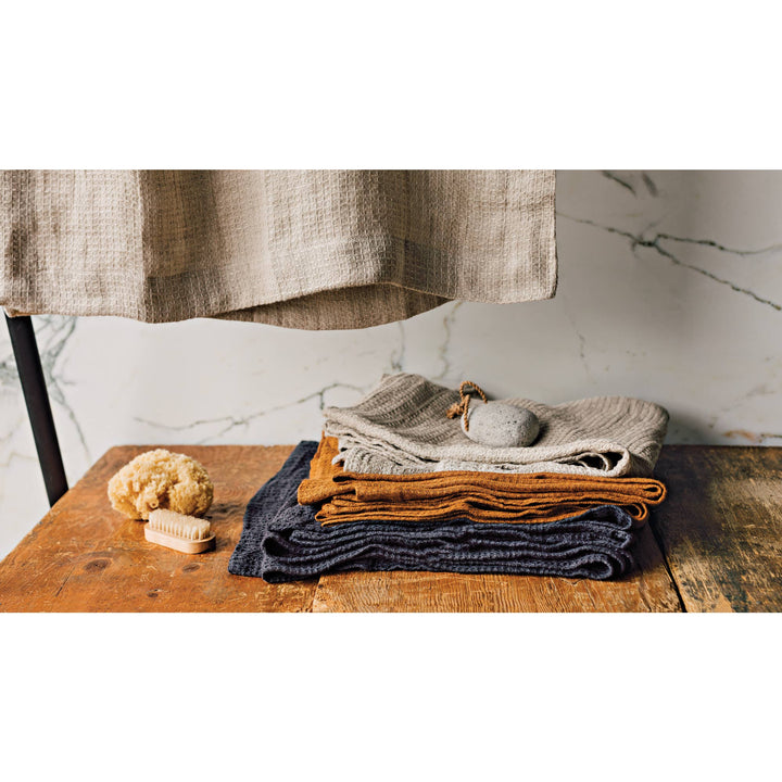 100% Linen Bath Towel - Charcoal - Curated Joy | Natural Home