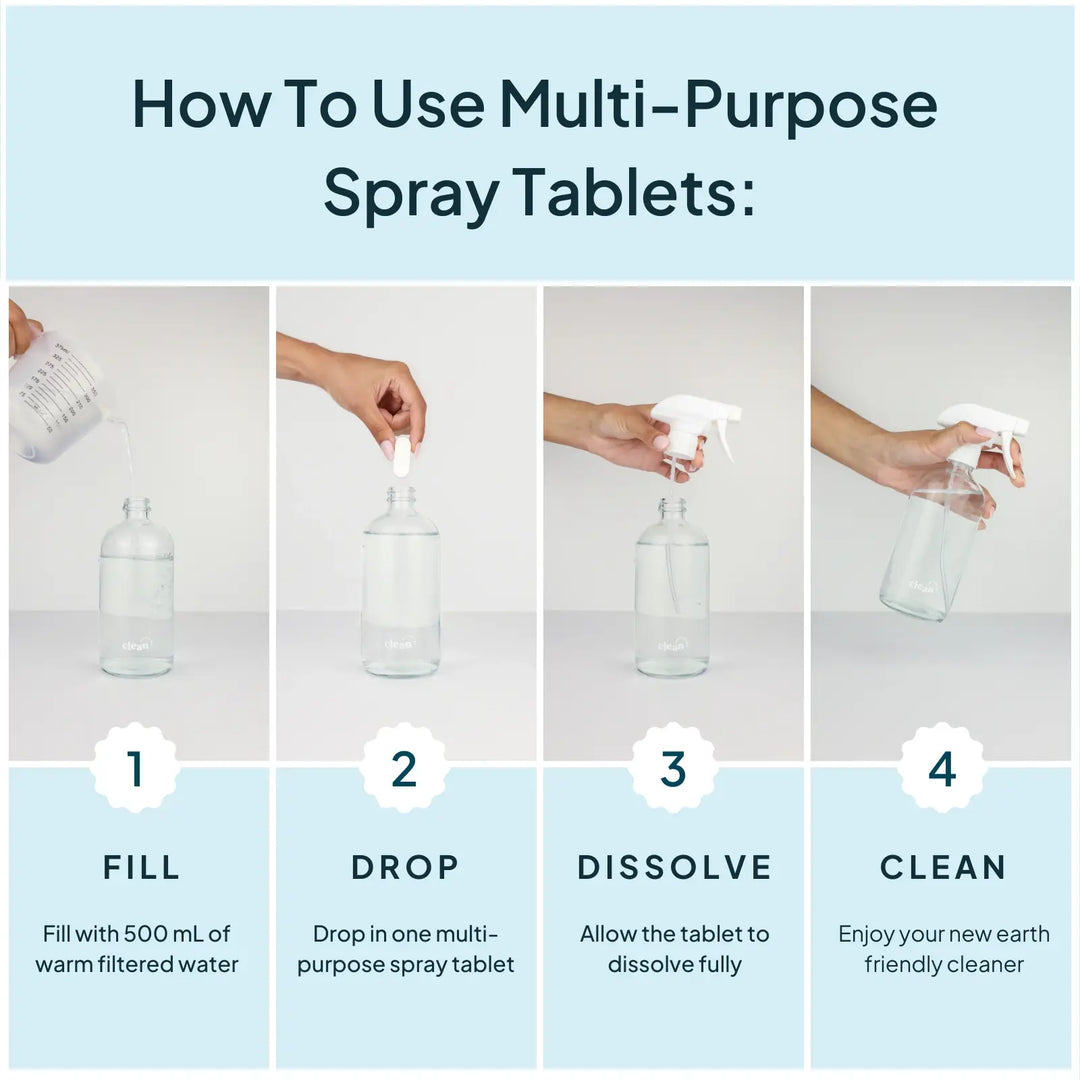 Multi-Purpose Cleaning Spray Refill Tablet | Sweet Citrus | Nature Bee