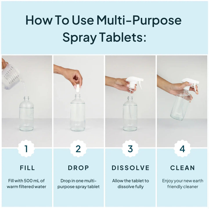 Multi-Purpose Cleaning Spray Refill Tablet | Sweet Citrus | Nature Bee