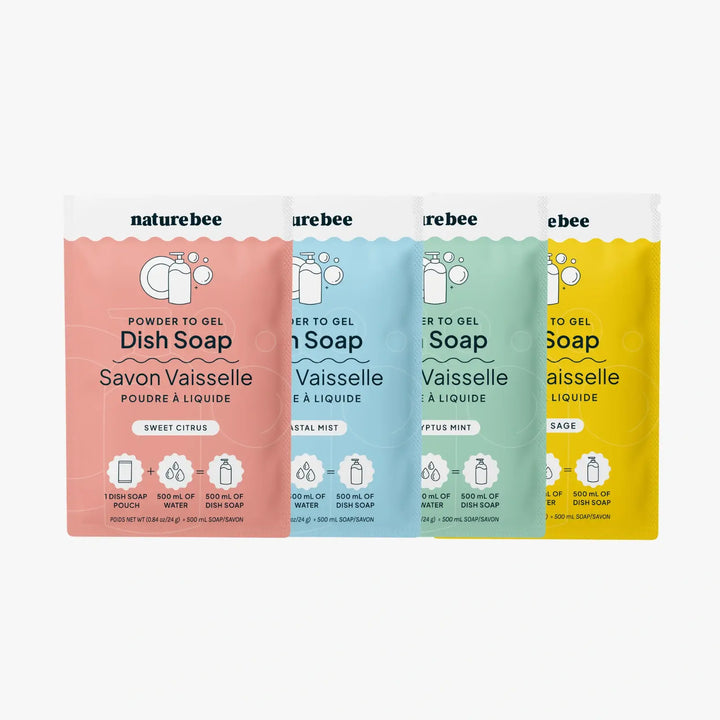 NATURE BEE - Dish Soap Refills - Powder to Gel