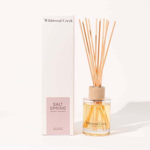 Sea Salt & Hibiscus Reed Diffuser | Salt Spring | Limited Edition | WILDWOOD