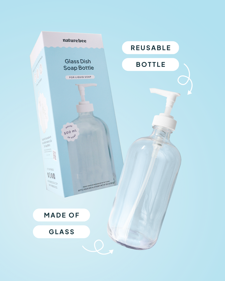 Glass Dish Soap Bottle | NATURE BEE