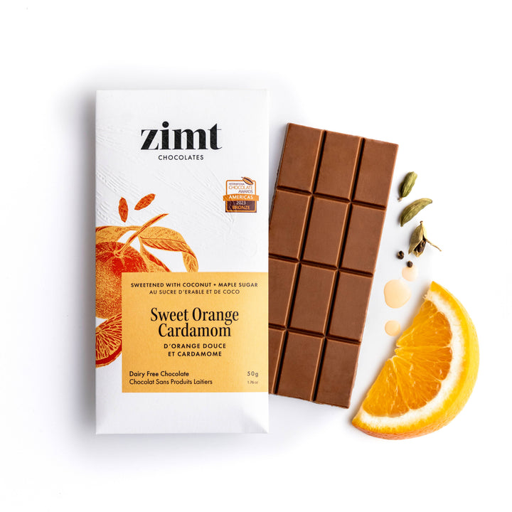 Sweet Orange Cardamom Chocolate | Vegan | Zimt