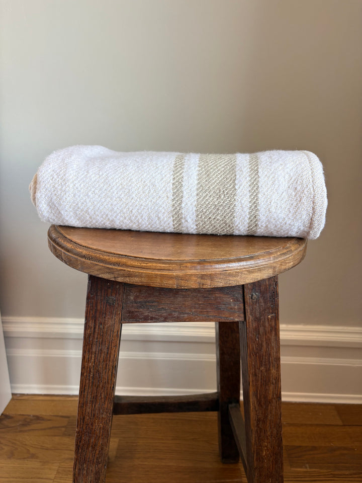Recycled Brushed Cotton Throw | BIRCH