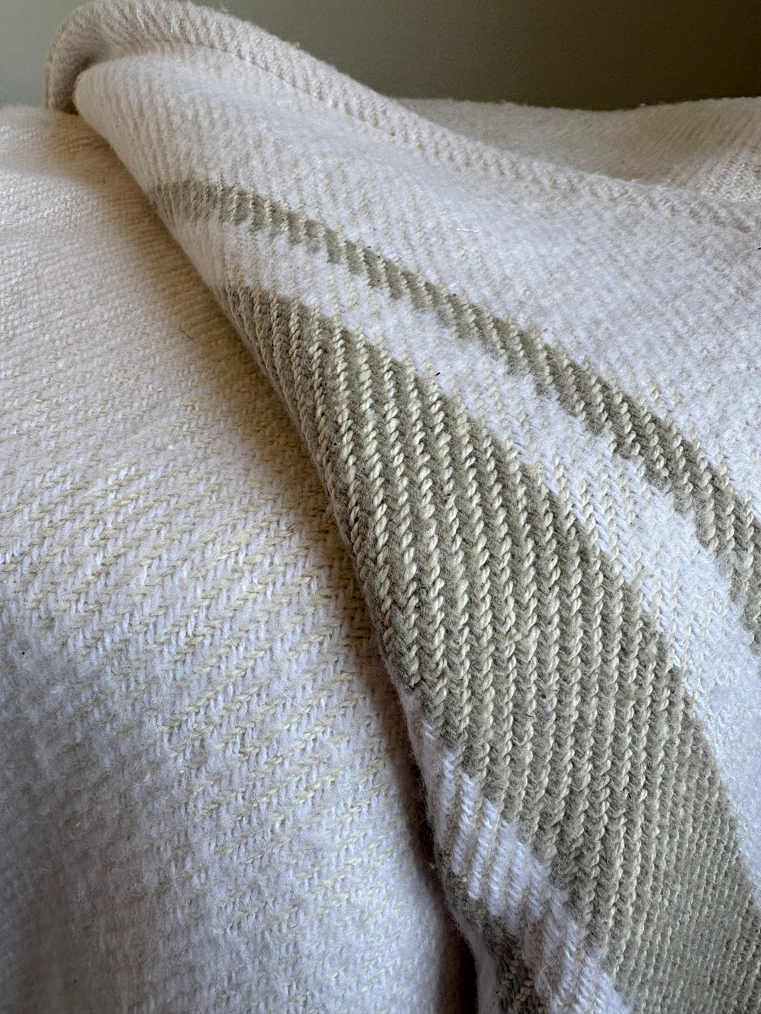 Recycled Brushed Cotton Throw | BIRCH