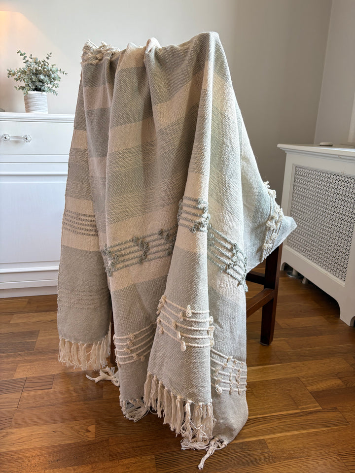 Handwoven Cotton Throw | MIST