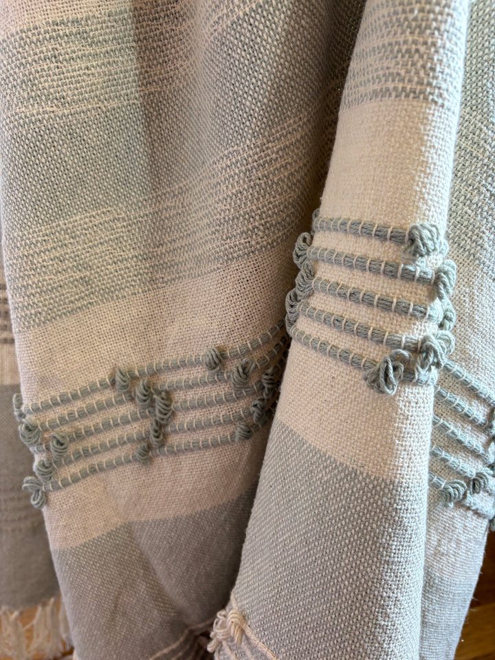 Handwoven Cotton Throw | MIST