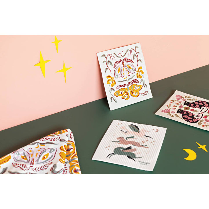 Authentic Swedish Dishcloth | Cat Bloom - Curated Joy | Natural Home