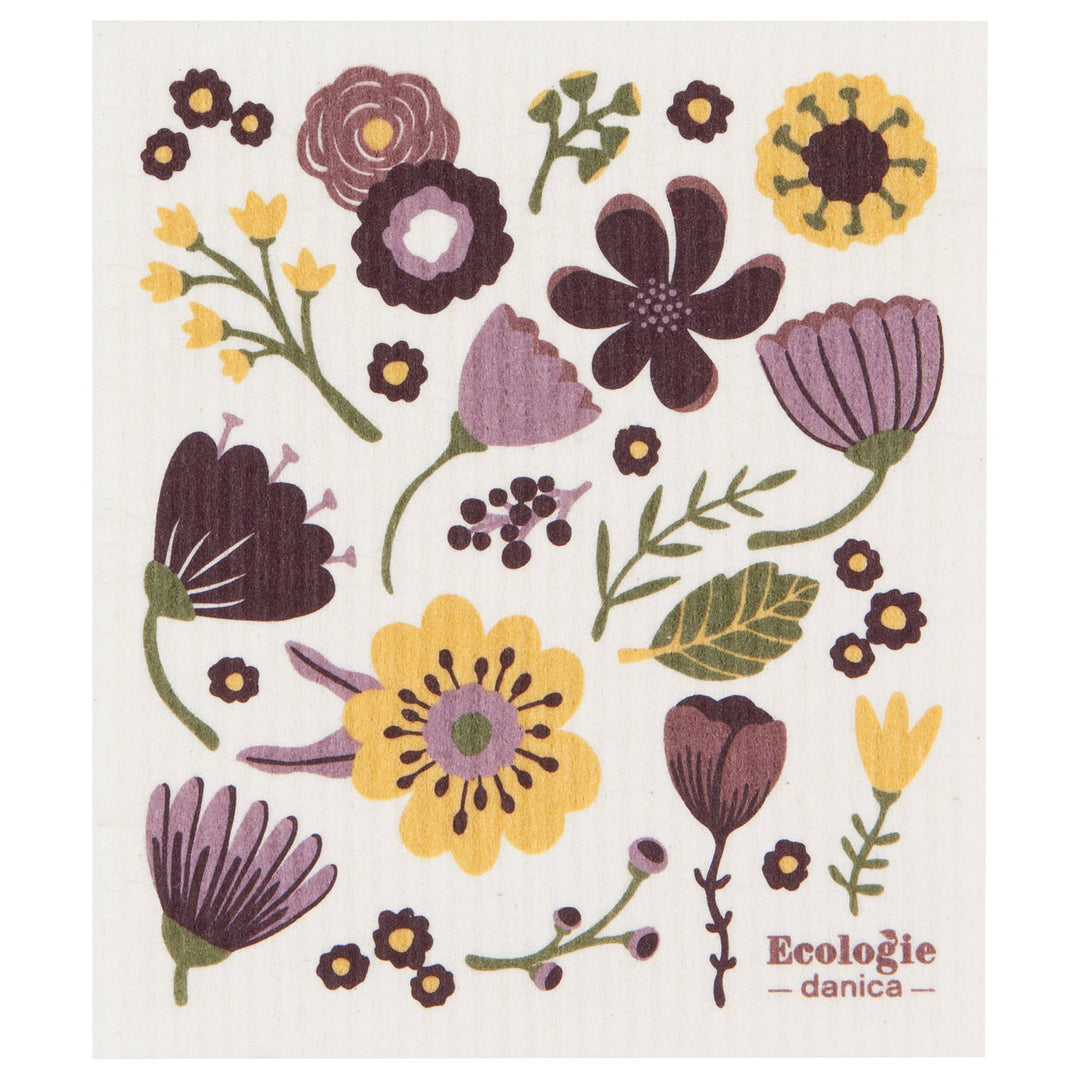 Authentic Swedish Sponge Dishcloth | Flora - Curated Joy | Natural Home
