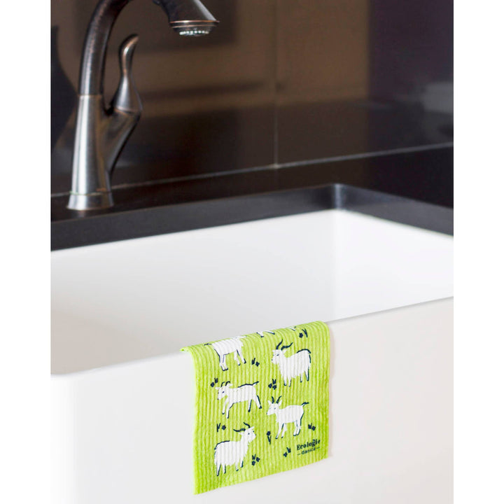 Authentic Swedish Sponge Dishcloth | Goats - Curated Joy | Natural Home